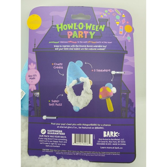 COPY - Bark Howl-O-Ween Party Dog Costume Photo Props - Gnomie Homie Size: XS/S… - Picture 4 of 4